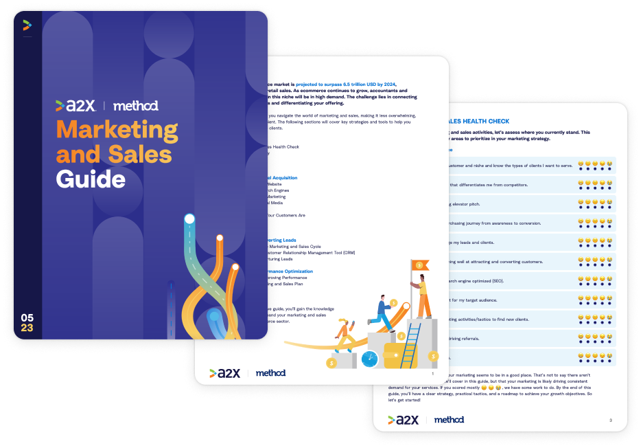 A2X Marketing and sales guide image